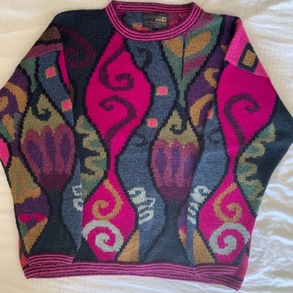 Funky retro 80’s vintage sweater